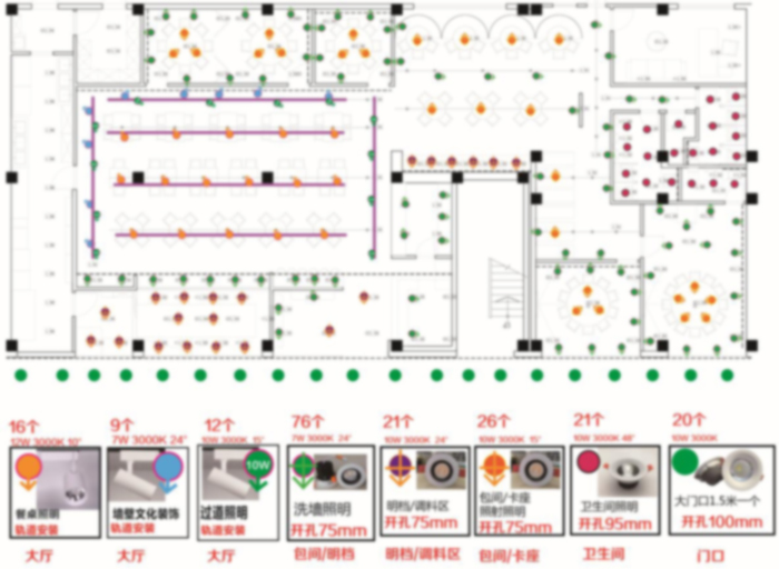 牛大哈潮汕火锅餐厅灯光设计餐厅灯具安装案例--2025新澳门原料站餐饮照明灯光设计