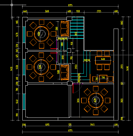 江门五香咀餐厅灯光模拟-2025新澳门原料站餐饮照明